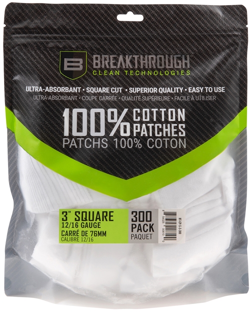 Picture of Breakthrough Square Cotton Patches - 3" X 3" - 300Pcs / Pack With Plastic Tray BT-CP-S-3"-300