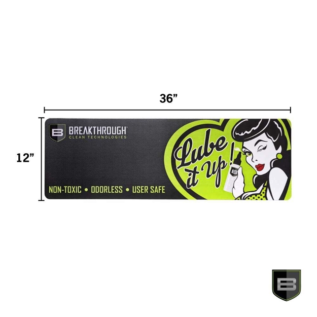 Picture of Breakthrough Clean Btrgmr Cleaning Mat Rifle Polyester Top W/Neoprene Rubber Backing 12" X 36" BT-RGM-R 852712005329