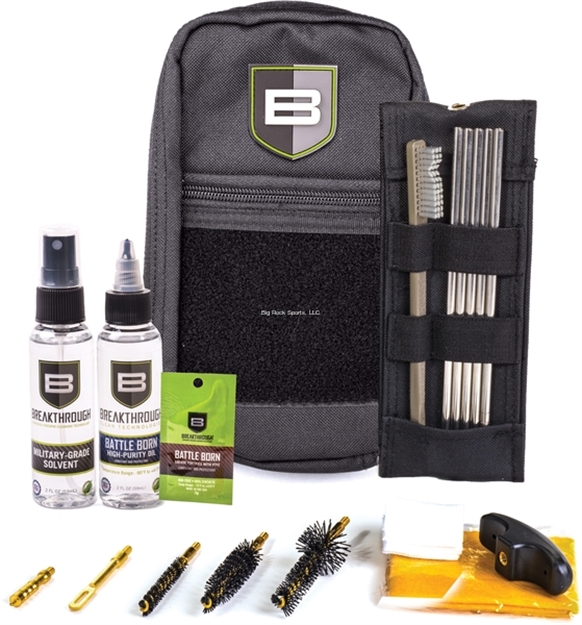 Picture of Breakthrough Nylon Pouch With Molle - Stainless Steel Rod Cleaning Kit (.30 Cal / 7.62Mm) - Black BTLOC30 852712005251