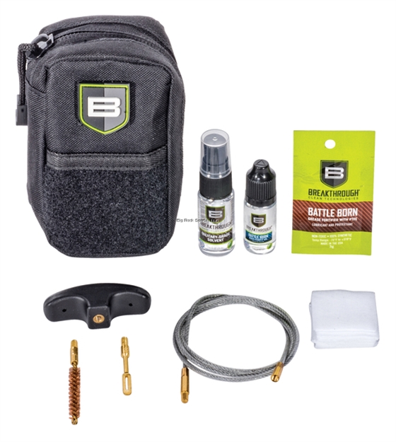 Picture of Breakthrough Compact Nylon Pouch With Molle - Cable Pull Through Cleaning Kit (.243 Cal / 6Mm) - Black