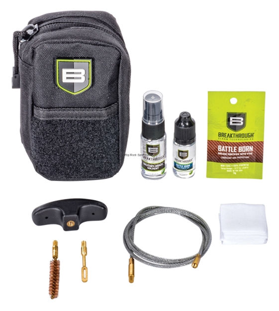Picture of Breakthrough Compact Nylon Pouch With Molle - Cable Pull Through Cleaning Kit (.270/.284 Cal / 7Mm) - Black