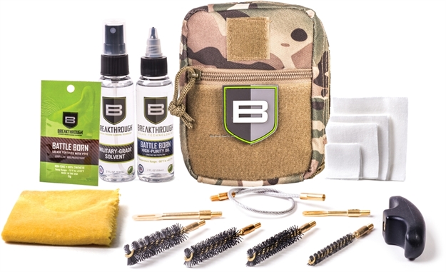 Picture of Breakthrough Nylon Pouch With Molle - Cable Pull Through Cleaning Kit (.22 Cal Thru .45 Cal) - Camo