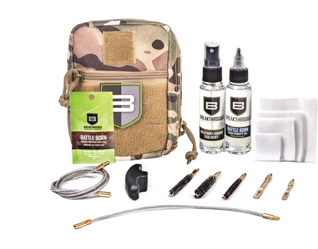 Picture of Breakthrough Nylon Pouch With Molle - Cable Pull Through Cleaning Kit (.223 Cal / .30 Cal / 9Mm) - Camo