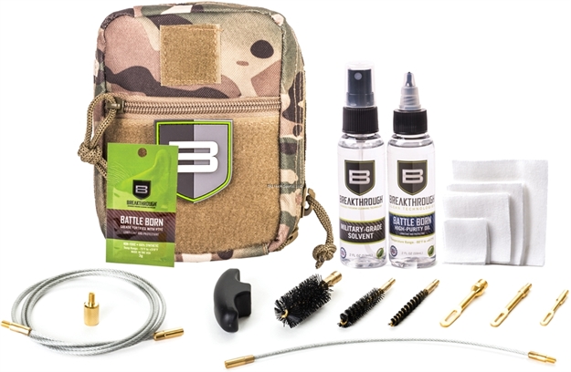Picture of Breakthrough Nylon Pouch With Molle - Cable Pull Through Cleaning Kit (.223 Cal / 9Mm / 12 Gauge) - Camo
