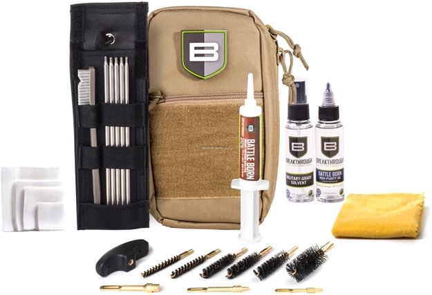 Picture of Breakthrough Nylon Pouch With Molle - Stainless Steel Rod Cleaning Kit (.22 Cal Thru 12 Gauge) - Desert