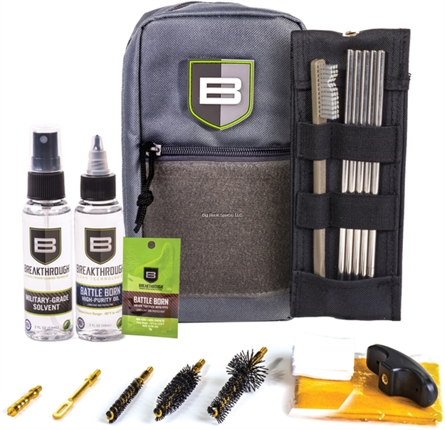Picture of Breakthrough Nylon Pouch With Molle - Stainless Steel Rod Cleaning Kit (.30 Cal / 7.62Mm) - Gray