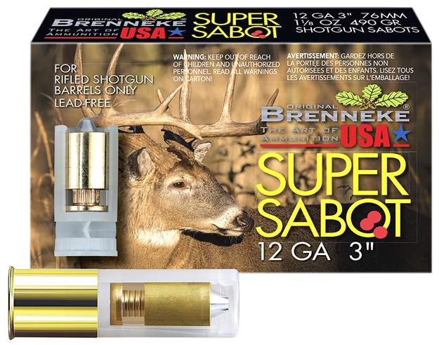 Picture of Brenneke Sl123sus Supersabot  12Gauge 3" 1 1/8Oz Sabot Slug Shot 5 Per Box/50 Case SL-123SUS
