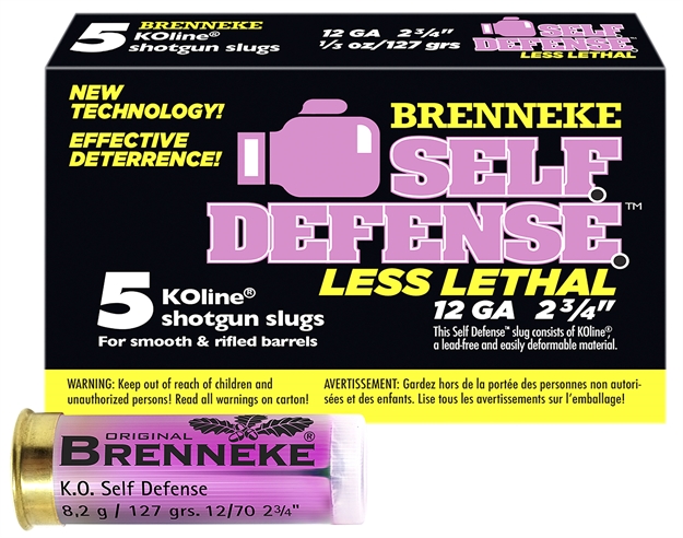 Picture of  Brenneke Sl122sdll Self Defense  12Gauge 2.75" 1/3Oz Sabot Slug Shot 5 Per Box/50 Case 4030128121536