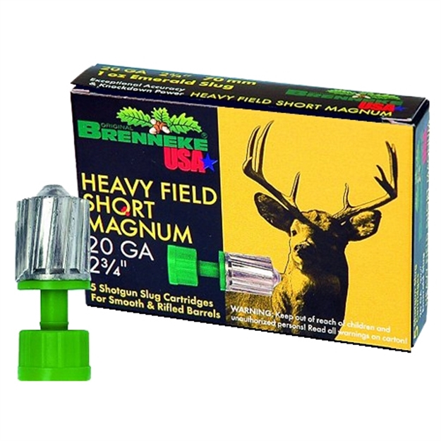 Picture of  Brenneke Sl202ko K.O.  20Gauge 2.75" 3/4Oz Slug Shot 5 Per Box/50 Case 301281200982