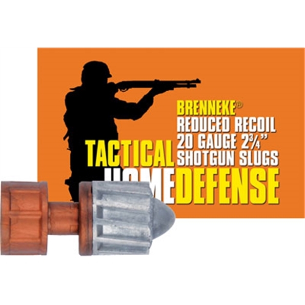 Picture of Brenneke Sl202thd Thd Home Defense 20Gauge 2.75" 3/4Oz Slug Shot 5 Per Box/50 Case SL-202THD 030128200293