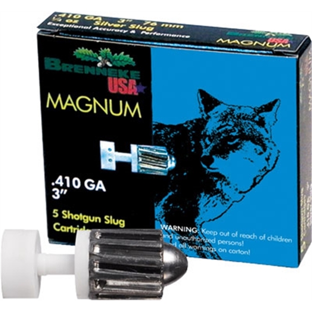 Picture of Brenneke Magnum Rifled Slugs 410 Ga, 3 In, 1/4Oz, 1755 Fps, 5 Rnd Per Box SL-4103M