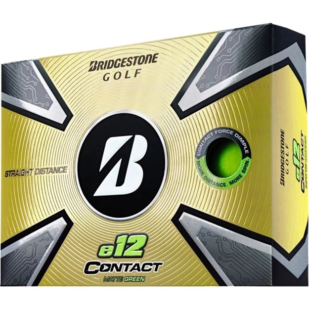 Picture of Bridgestone 2023 e12 Contact Green Golf Ball-Dozen 3CGX6D 760778091760