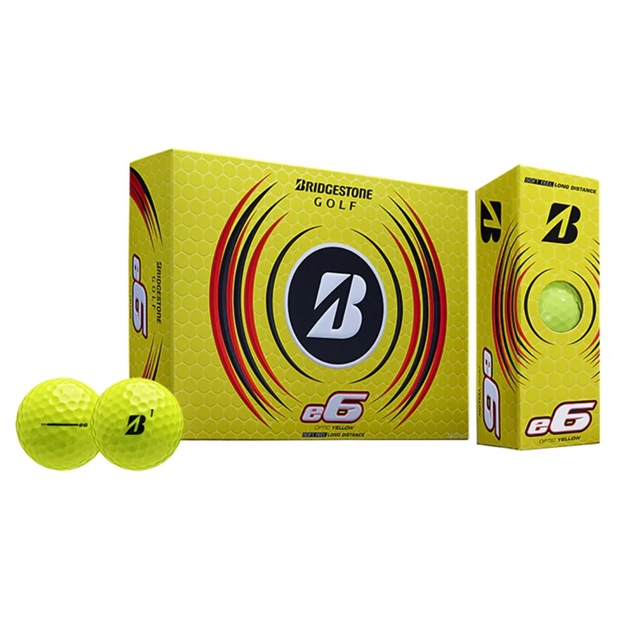 Picture of Bridgestone 2023 E6 Yellow Golf Ball-Dozen 3EYX6D 760778091524