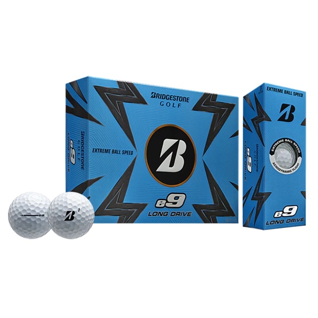 Picture of Bridgestone E9 Long Drive Golf Ball-White-Dozen 3DWX6D 760778092217