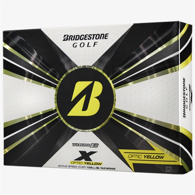 Picture of Bridgestone Tour B X 2022 Golf Balls-Dozen Yellow B2YX6D