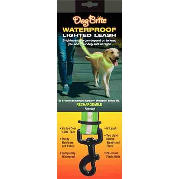Picture of Brite Companies Companies Dog Brite Grn Waterproof Lighted Dog Leash