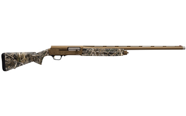 Picture of  Browning 0119112005 A5 Wicked Wing 12 Gauge 26" Barrel 3.5" 4+1,  Burnt Bronze Cerakote/Rec, Realtree Max-7 Camo Synthetic Stock With Close Radius Pistol Grip 023614853169
