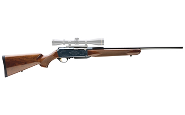 Picture of  Browning 031001218 Bar Mark II Safari 308 Win 4+1 22" Polished Blued/ Hammer Forged Sporter Barrel, Polished Blued Steel Engraved Receiver, Gloss Turkish Walnut/ Wood Stock, Right Hand 023614287001