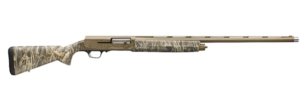 Picture of  Browning 0119112004 A5 Wicked Wing 12 Gauge 3.5" 4, 2 3/4" Shells 28" Burnt Bronze Cerakote Barrel/Realtree Max-7 Synthetic Stock, Fiber Optic Sight 023614853176