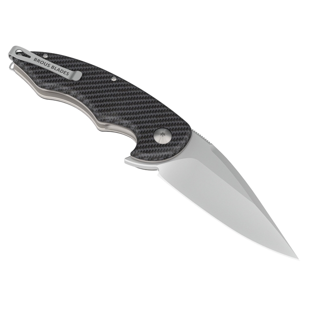 Picture of Brous Blades Exo Plain Edge Flipper Folding Knife Blackwash