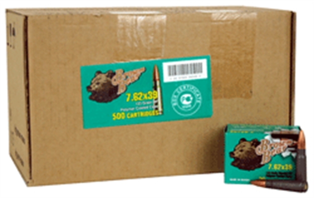 Picture of Brown Bear Bear Polymer 7.62 X 39 123 Grain HP 500 Round Case