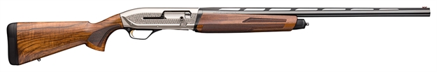 Picture of  Browning 011744304 Maxus II Ultimate 12 Gauge 3" Chamber 4+1 (2.75") 28" Gloss Blued Vent Rib Barrel, Matte Nickel Rec, Grade Iii Gloss Walnut Furniture, Lpa Fiber Optic Sight, 3 Chokes 023614852360