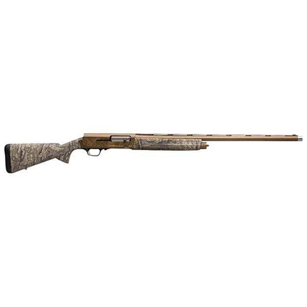 Picture of Browning 0118942005 A5 Wicked Wing 12 Gauge 26" 4+1 3.5" Burnt Bronze Cerakote Realtree Timber Fixed Textured Grip Panels Stock Right Hand (Full Size) Includes Banded Invector-Ds Extended Chokes