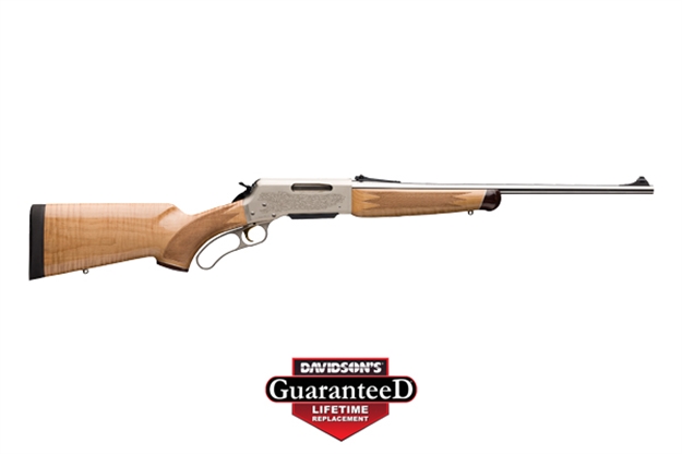 Picture of Browning 034035118 Blr Medallion White Gold 308 Win 4+1 20" Gloss Nickel Gloss Aaa Maple Right Hand