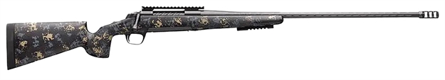 Picture of  Browning 035544298 X-Bolt Pro Mcmillan 7Mm Prc 3+1 24" Fluted, Carbon Gray Elite Cerakote Barrel/Rec, Sonora Carbon Ambush Camo Mcmillan Game Scout Carbon Fiber Stock, Recoil Hawg Muzzle Brake