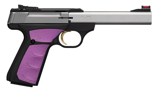 Picture of Browning 051506490 Buck Mark Plus SS Fuchsia SA 22 LR 5.5" 10+1 Fuchsia Ultragri