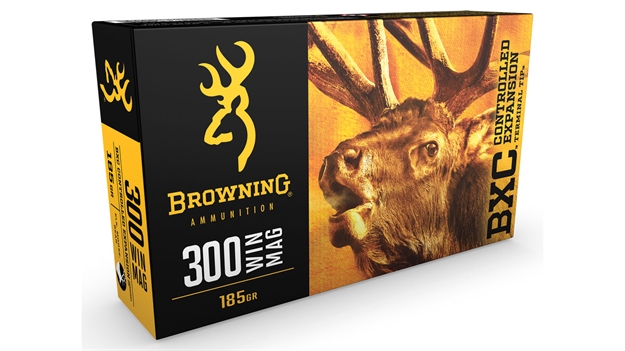 Picture of Browning CF Rifle Ammo 300 Win 185Gr Boat Tail- Brass Tip Bxc Controlled Expansion Deep Penetration Terminal Tip