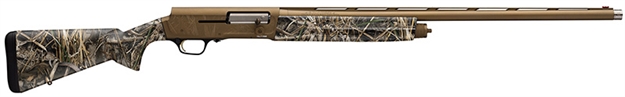 Picture of  Browning 0119115005 A5 Wicked Wing Sweet Sixteen 16 Gauge 2.75" 4+1 26", Burnt Bronze Cerakote Barrel/Engraved Rec, Realtree Max-7, Fiber Optic Sight, Oversized Controls, 3 Chokes Included