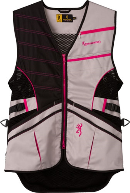 Picture of Browning Ace Shooting Vest Women's Medium Pink For Her