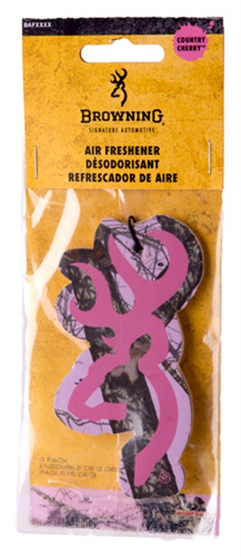 Picture of Browning Air Freshner 3Pk Buck Mark Shape Pink