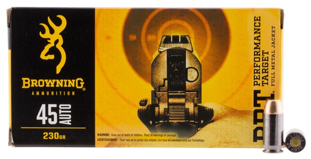 Picture of Browning Ammo Target .45Acp 230Gr. Bpt-Fmj 50-Pk