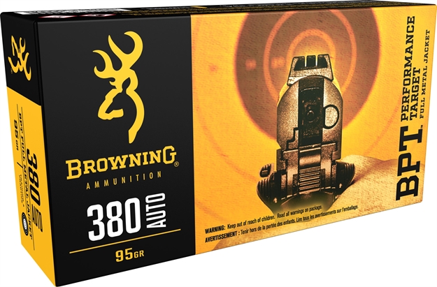 Picture of Browning Ammo Target .380Acp 95Gr. Bpt-Fmj 50-Pk