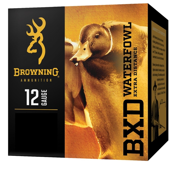Picture of Browning Shotshells 12Ga 3" 1-1/4Oz 2Shot Bxd Extra Distance Steel Shot Waterfowl 1450Fps 25Rd Box B193411232 020892023116