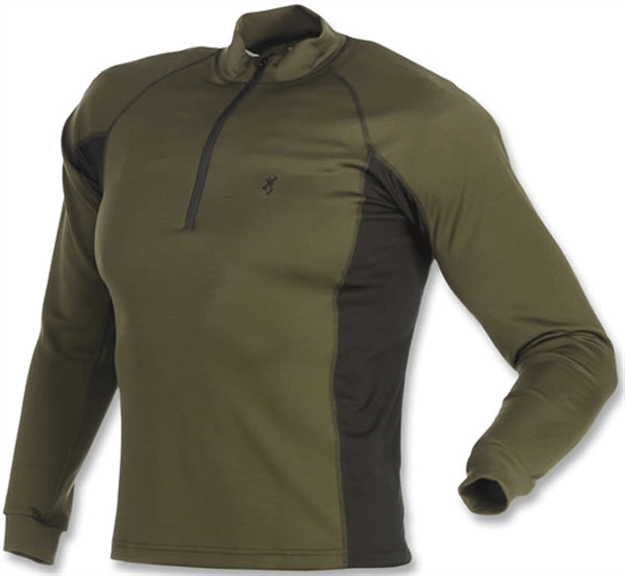 Picture of Browning Base Layer 1/4 Zip Shirt Loden 3011912901