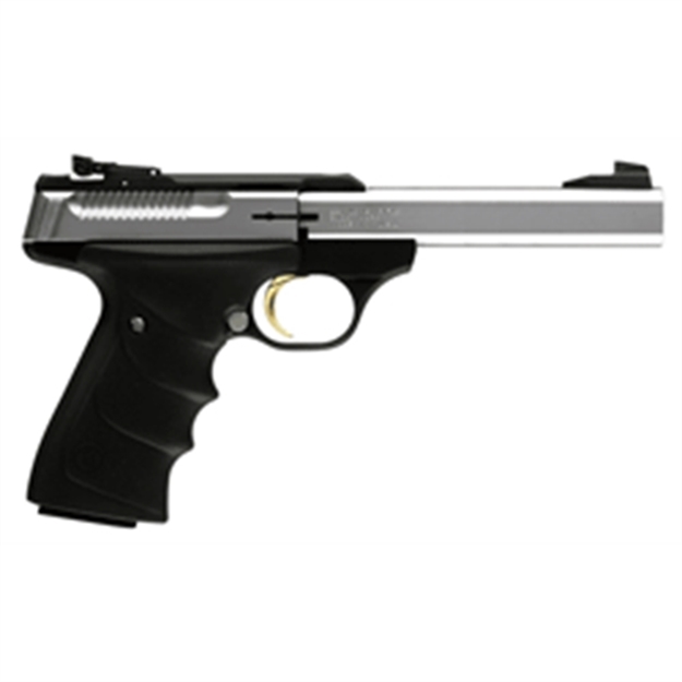 Picture of  Browning 051409490 Buck Mark Standard *Ca Compliant 22 LR 10+1 5.50" Slab Side Barrel, Stainless Serrated SS Slide, Matte Black Aluminum Frame, Finger Grooved Black Ultragrip RX Grip 023614250975