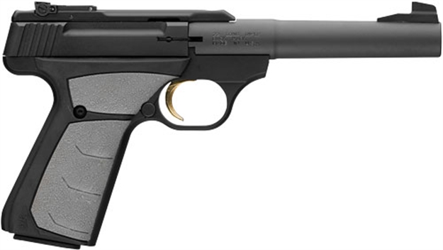 Picture of  Browning 051498490 Buck Mark Camper 22 LR 10+1 5.50" Tapered Bull Barrel, Matte Black Serrated Steel Slide & Aluminum Frame, Gray Ultragrip FX Grip 023614043386