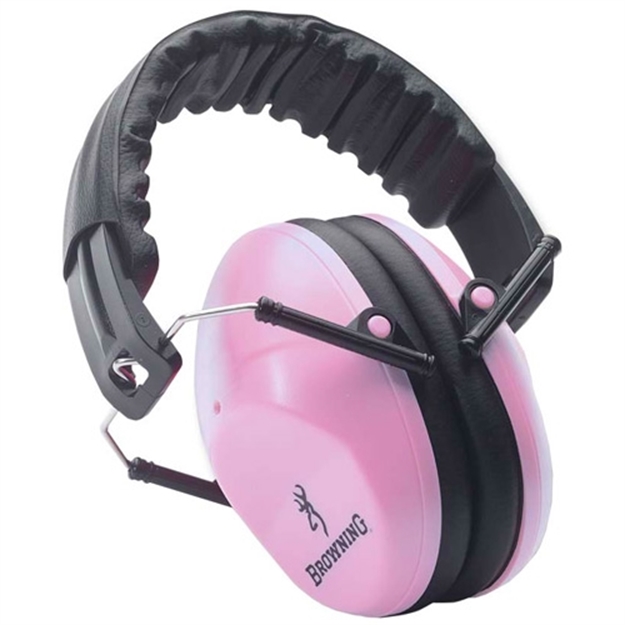 Picture of  Browning 12687 Buck Mark II  Plastic 27 DB Over The Head Pink/Black Adult 023614415237