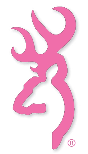 Picture of Browning Buck Mark Decal 6" Pink