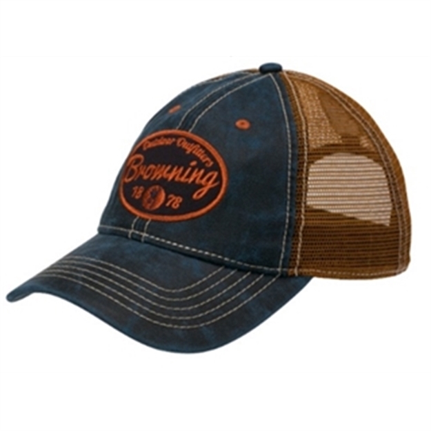 Picture of Browning Cap Folsum Mesh BK Navy/Tan