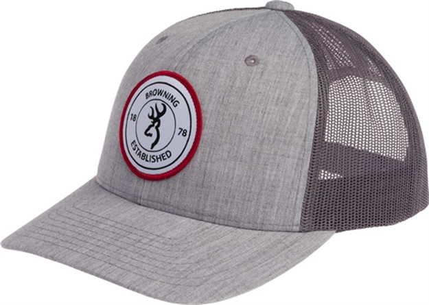 Picture of Browning Cap Scout Logo Heathr Gray W/Circle Patch Logo Adj 308664691 23614950103