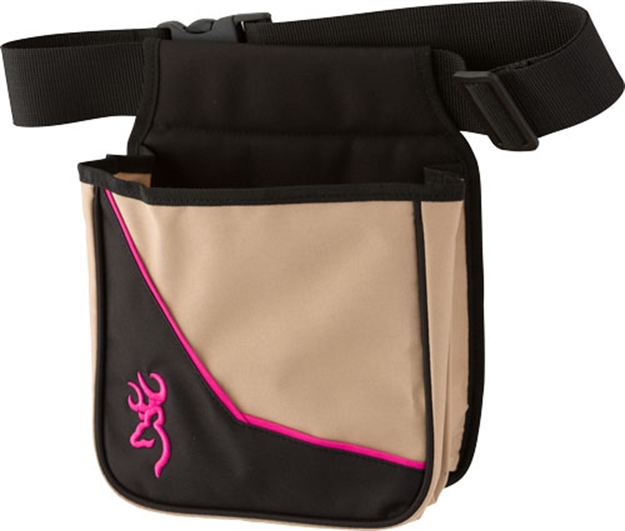 Picture of Browning Cimarron II Shell Pouch For Her Black/Tan/Pink !