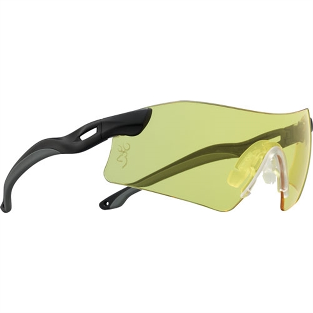 Picture of  Browning 12765 All-Purpose  Adult Clear Lens Yellow Lens Smoke Lens Rose Lens Polycarbonate Black Frame