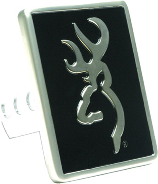 Picture of Browning Hitch Cover W/ Buckmark Black/Silver Metal<
