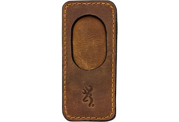 Picture of Browning Leather Barrel Rest W/Magnetic Insert Brown 129020 023614950851