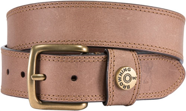 Picture of Browning Leather Belt 44" Tan W/Shotshell Head ON Loop<