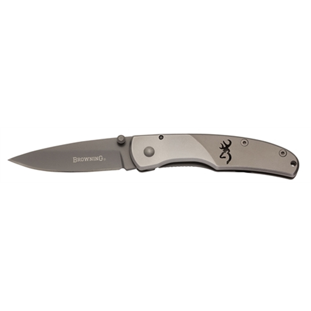 Picture of Browning 322560 Mountain TI  Medium 3" 440A Stainless Steel Drop Point 420Ji Stainless Titanium Coated